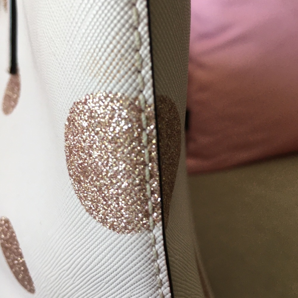 Kate Spade Ramey Haven Lane Pink Polka Dot Purse - Picture 2 of 12